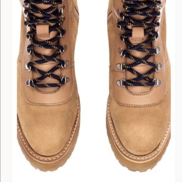 H&M knee high lace up real Suede Tan Boots - Picture 5 of 11
